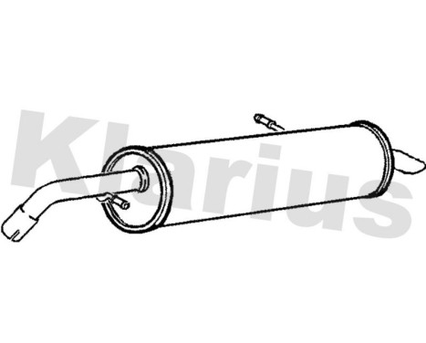 Exhaust backbox / end silencer