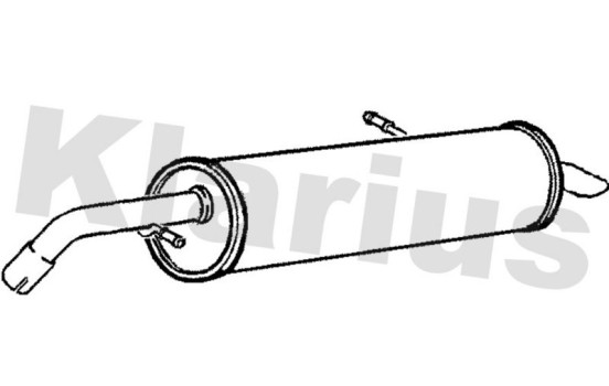 Exhaust backbox / end silencer