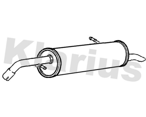 Exhaust backbox / end silencer
