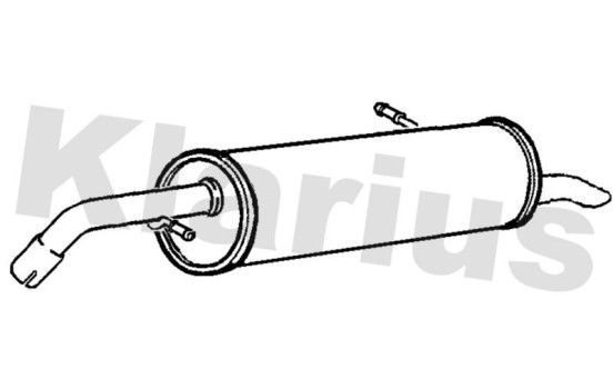 Exhaust backbox / end silencer