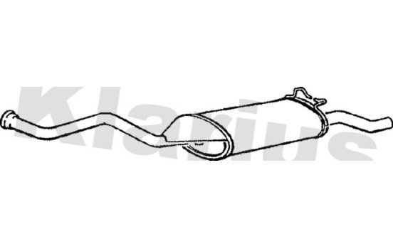 Exhaust backbox / end silencer