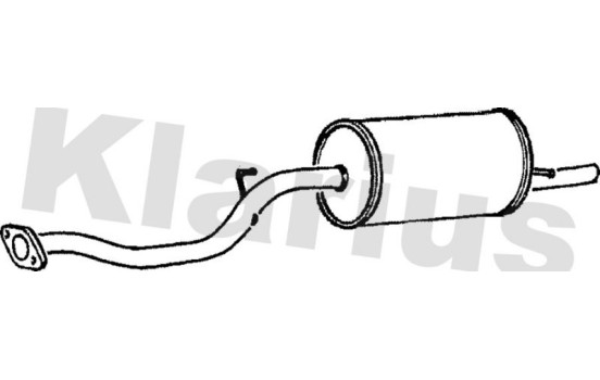 Exhaust backbox / end silencer