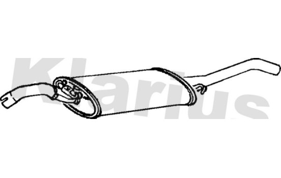 Exhaust backbox / end silencer