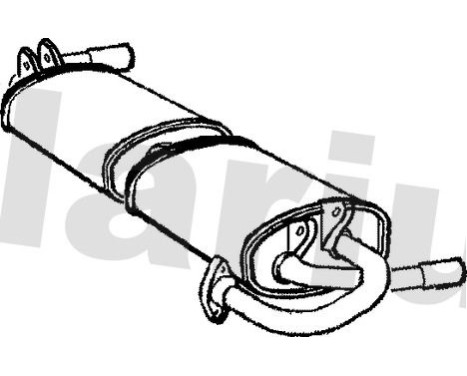 Exhaust backbox / end silencer