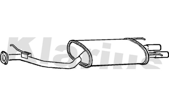 Exhaust backbox / end silencer