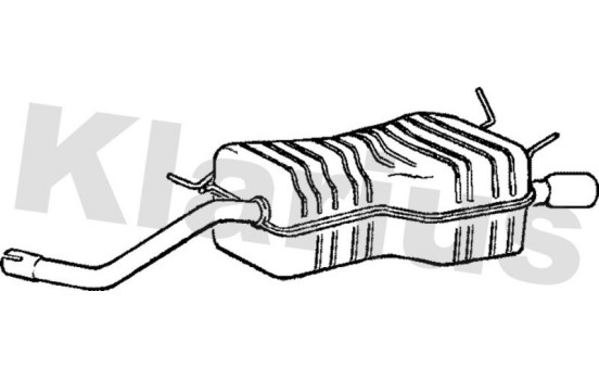 Exhaust backbox / end silencer