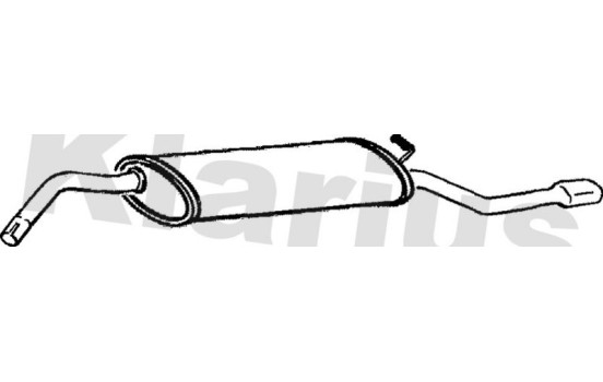 Exhaust backbox / end silencer