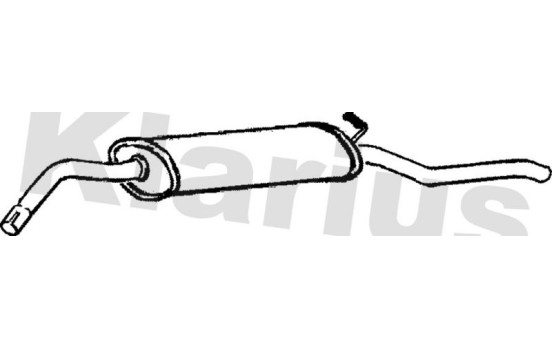 Exhaust backbox / end silencer