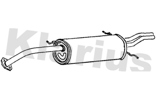 Exhaust backbox / end silencer
