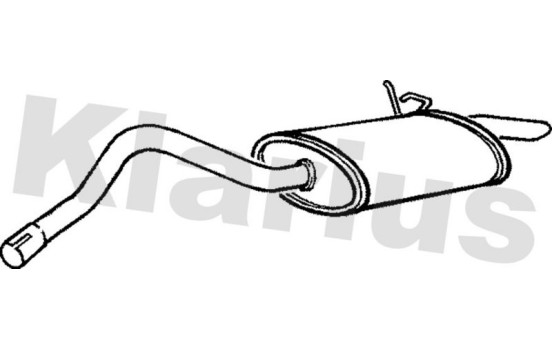 Exhaust backbox / end silencer