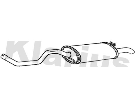 Exhaust backbox / end silencer