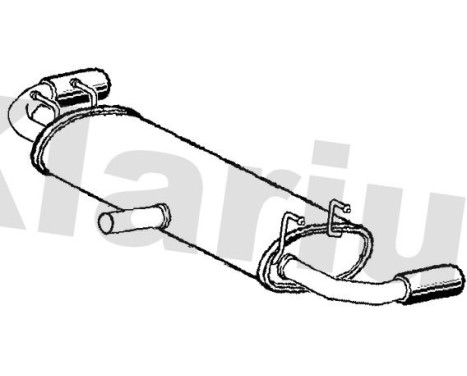 Exhaust backbox / end silencer