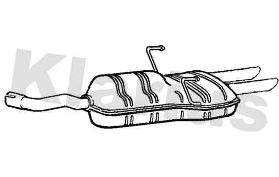 Exhaust backbox / end silencer