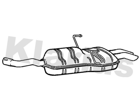 Exhaust backbox / end silencer