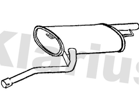 Exhaust backbox / end silencer