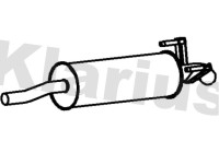 Exhaust backbox / end silencer