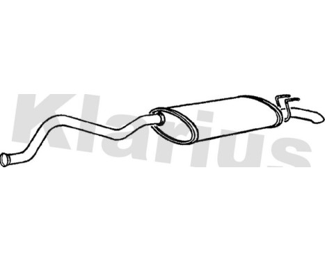 Exhaust backbox / end silencer