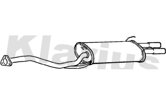 Exhaust backbox / end silencer