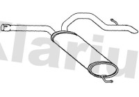 Exhaust backbox / end silencer