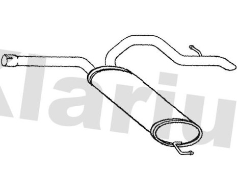 Exhaust backbox / end silencer