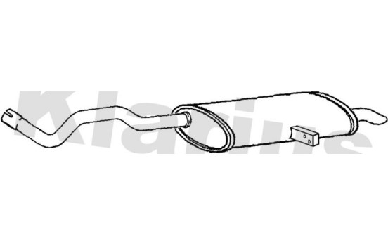 Exhaust backbox / end silencer