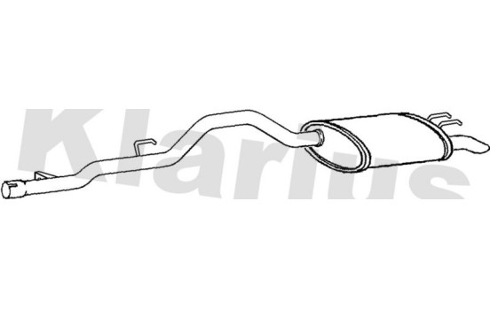 Exhaust backbox / end silencer