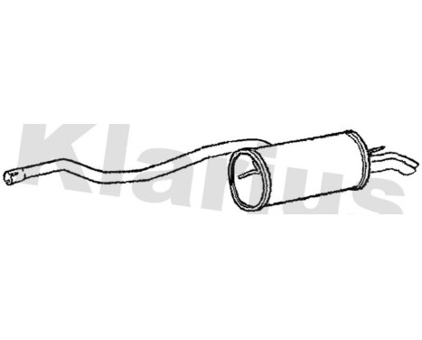 Exhaust backbox / end silencer
