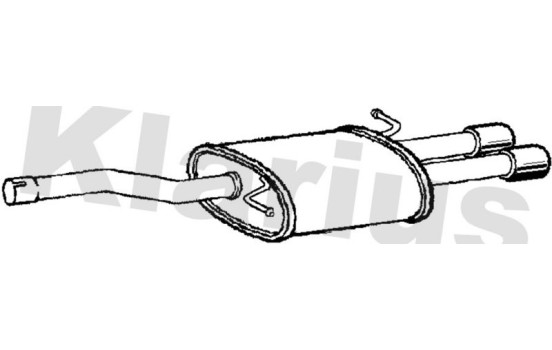 Exhaust backbox / end silencer