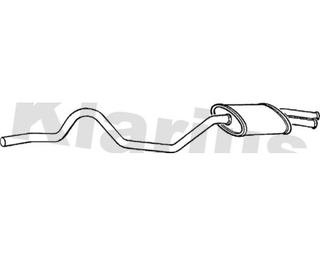 Exhaust backbox / end silencer