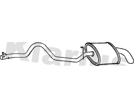 Exhaust backbox / end silencer