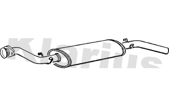Exhaust backbox / end silencer