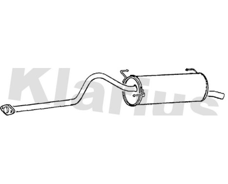 Exhaust backbox / end silencer