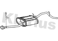 Exhaust backbox / end silencer