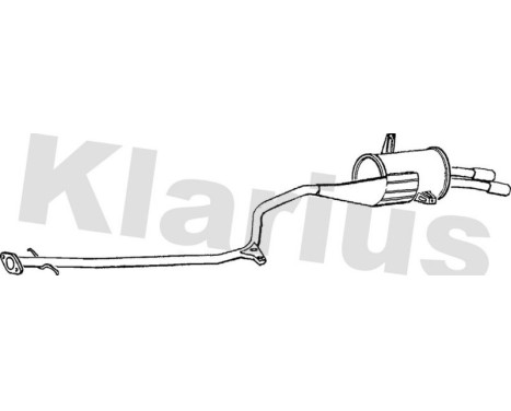 Exhaust backbox / end silencer