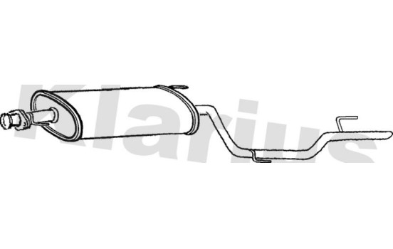 Exhaust backbox / end silencer