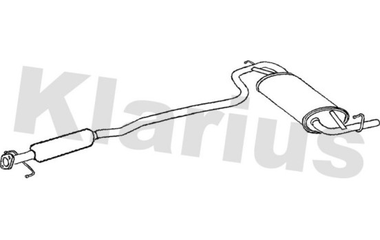 Exhaust backbox / end silencer