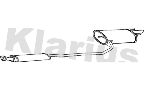Exhaust backbox / end silencer