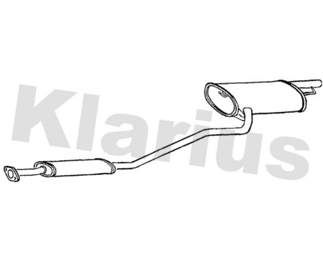 Exhaust backbox / end silencer