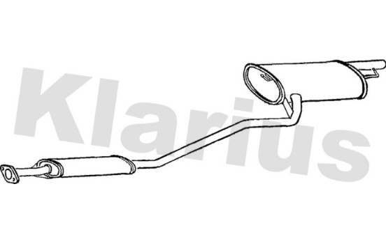 Exhaust backbox / end silencer