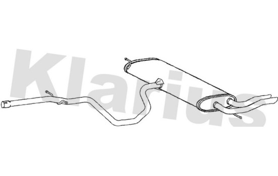 Exhaust backbox / end silencer