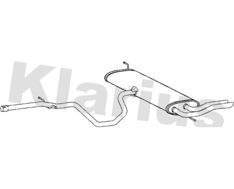 Exhaust backbox / end silencer