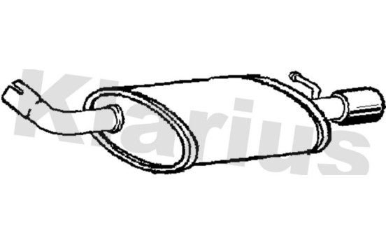 Exhaust backbox / end silencer