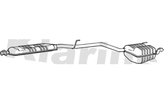 Exhaust backbox / end silencer