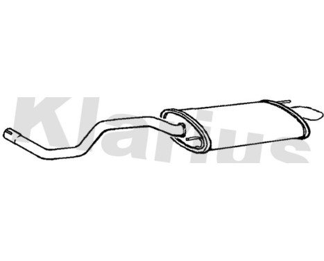 Exhaust backbox / end silencer