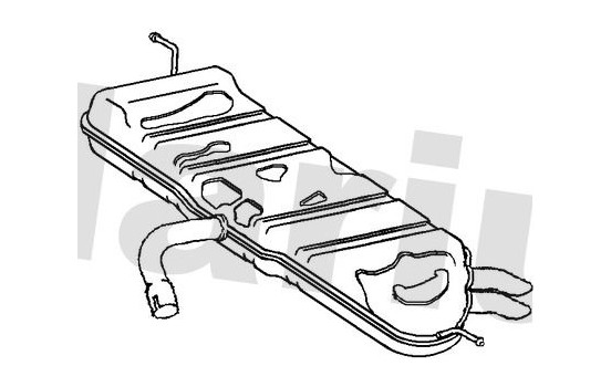 Exhaust backbox / end silencer