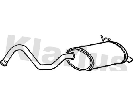 Exhaust backbox / end silencer