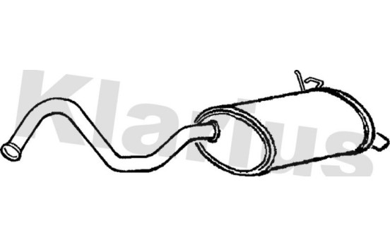Exhaust backbox / end silencer
