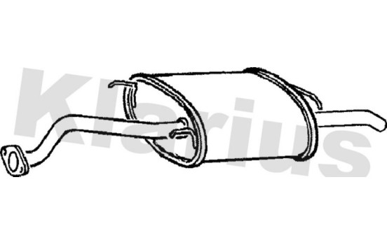 Exhaust backbox / end silencer