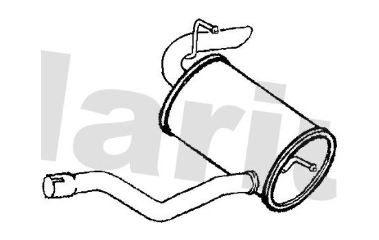 Exhaust backbox / end silencer