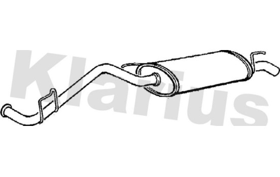 Exhaust backbox / end silencer